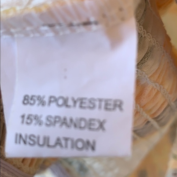 White Yellow Sunflower Print 2 Pc Strapless Top Skirt Set - Picture 13 of 13